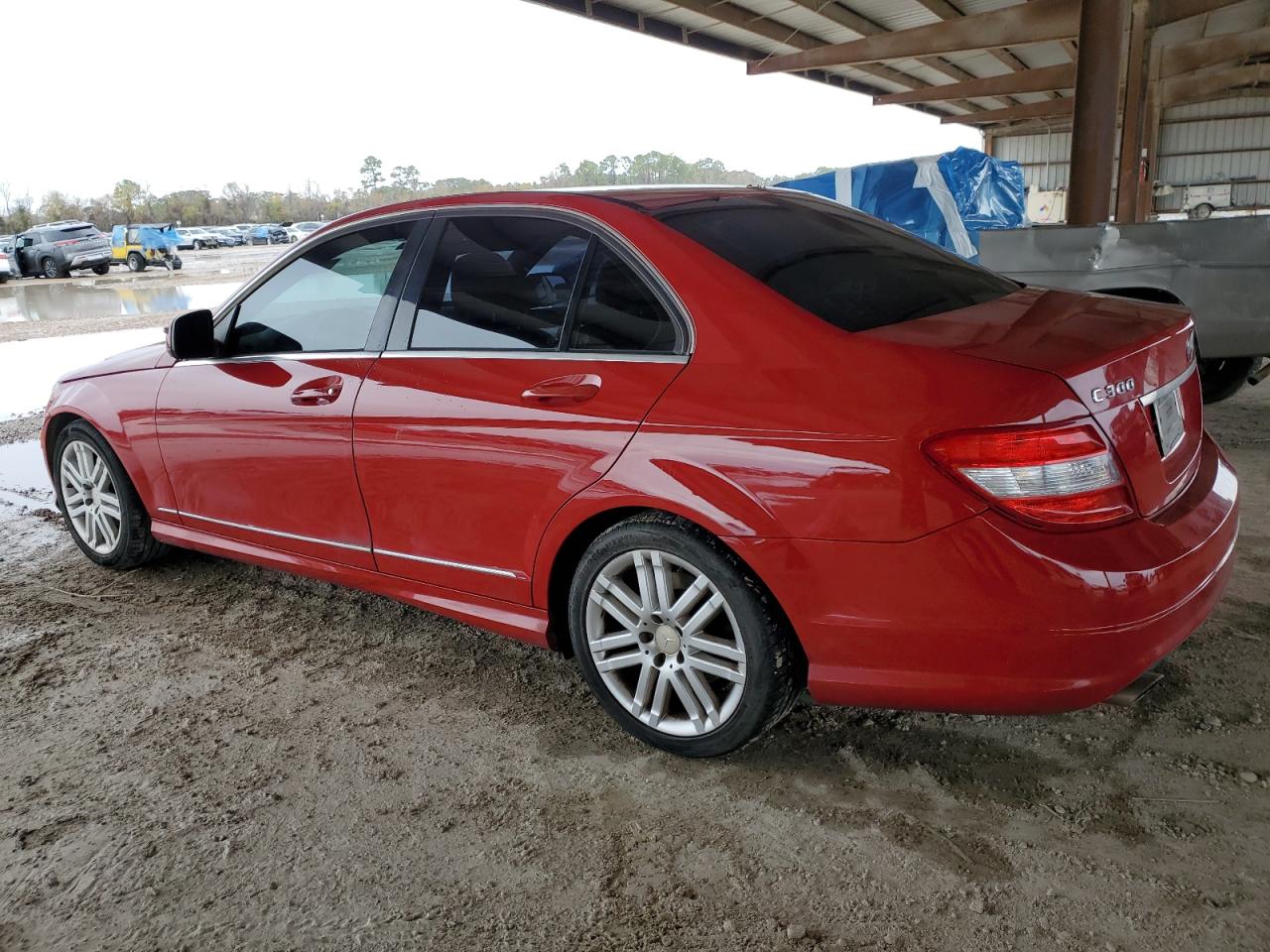 2009 Mercedes-Benz C-klasse VIN WDDGF54XX9R078527 Copart auction photo, rear end / side damage thumbnail 2