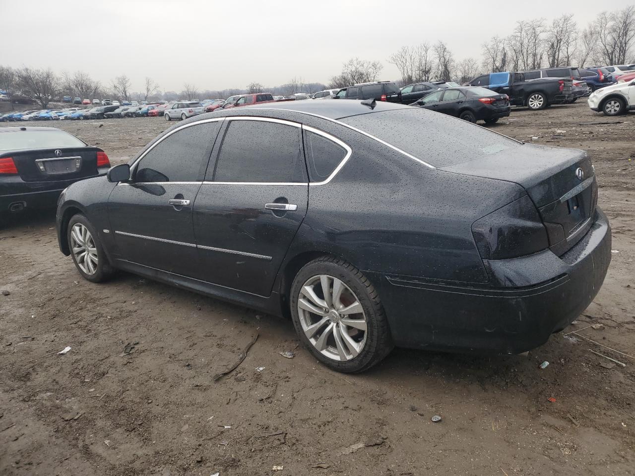 2010 Infiniti M VIN JN1CY0AR5AM962021 Copart auction photo, side / front end damage thumbnail 2