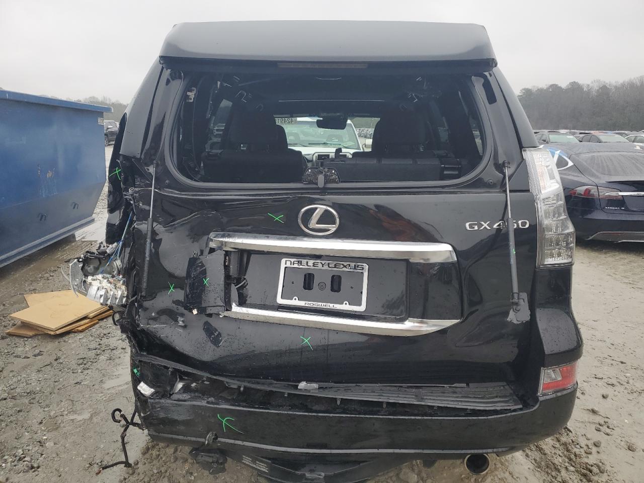 2021 Lexus GX VIN JTJAM7BX0M5296087 Copart auction photo, rear end damage thumbnail 6