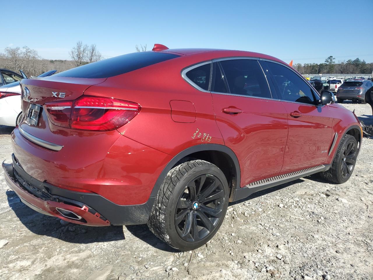 2018 BMW X6 VIN 5UXKU0C51J0G69806 Copart auction photo, rear end damage thumbnail 3