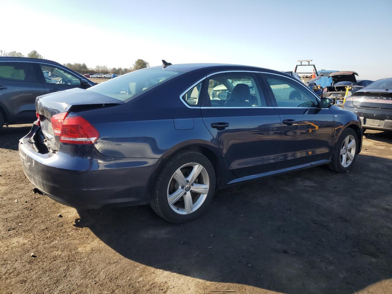 2014 Volkswagen Passat VIN 1VWAT7A35EC030742 Copart auction photo, rear end damage thumbnail 3