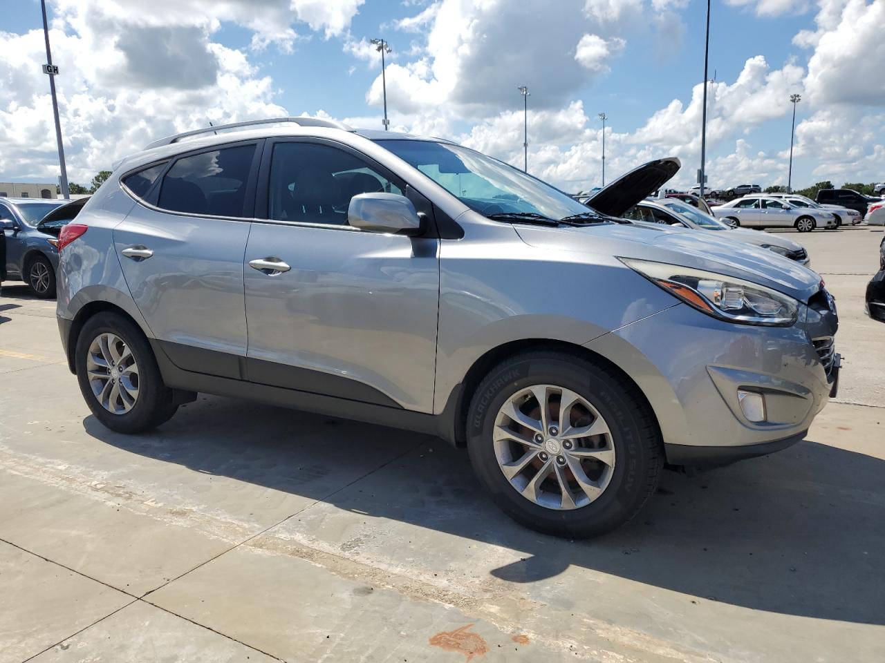 2014 Hyundai Tucson VIN KM8JUCAG6EU898816 Copart auction photo, water/flood damage thumbnail 4