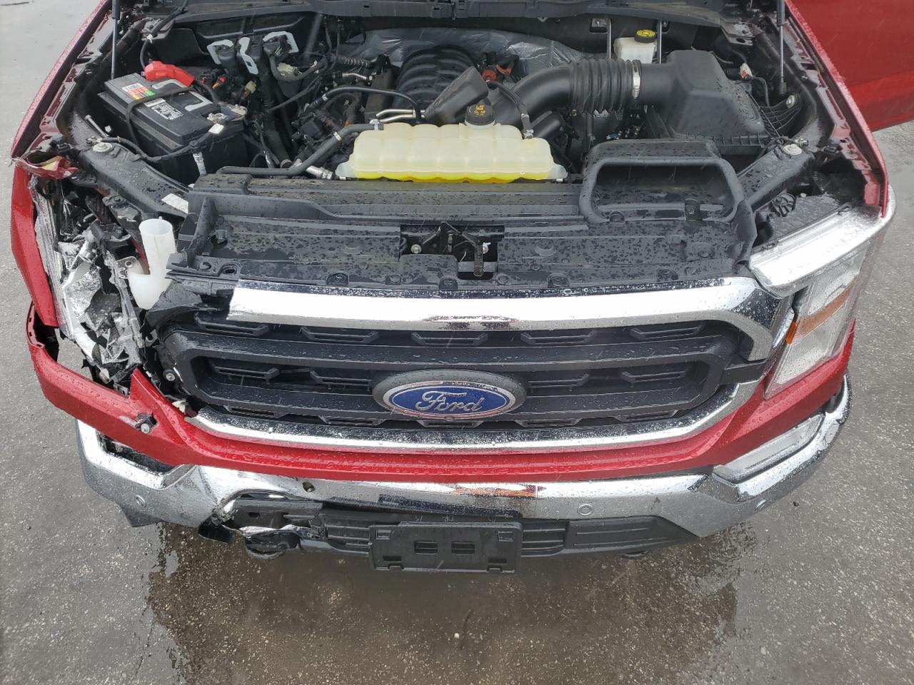 2021 Ford F-150 VIN 1FTMF1E56MKE11052 Copart auction photo, front end / side damage thumbnail 11