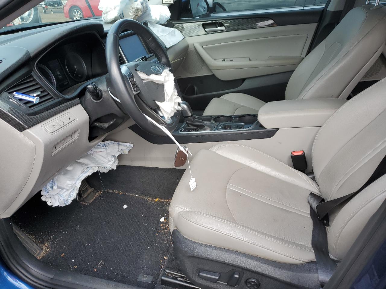 2019 Hyundai Sonata VIN 5NPE34AF6KH759846 Copart auction photo, front end damage thumbnail 7