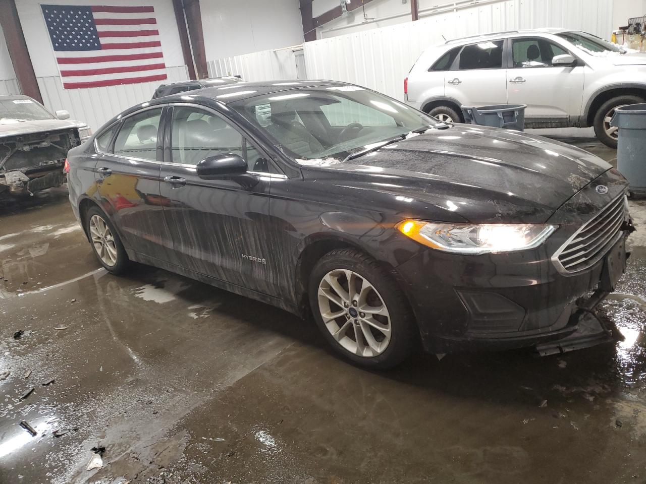 2019 Ford Fusion VIN 3FA6P0LU6KR100813 Copart auction photo, front end / undercarriage damage thumbnail 4