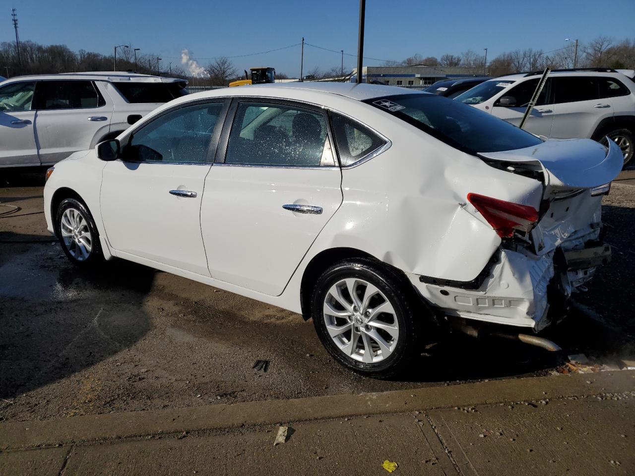 2019 Nissan Sentra VIN 3N1AB7APXKY210586 Copart auction photo, rear end damage thumbnail 2