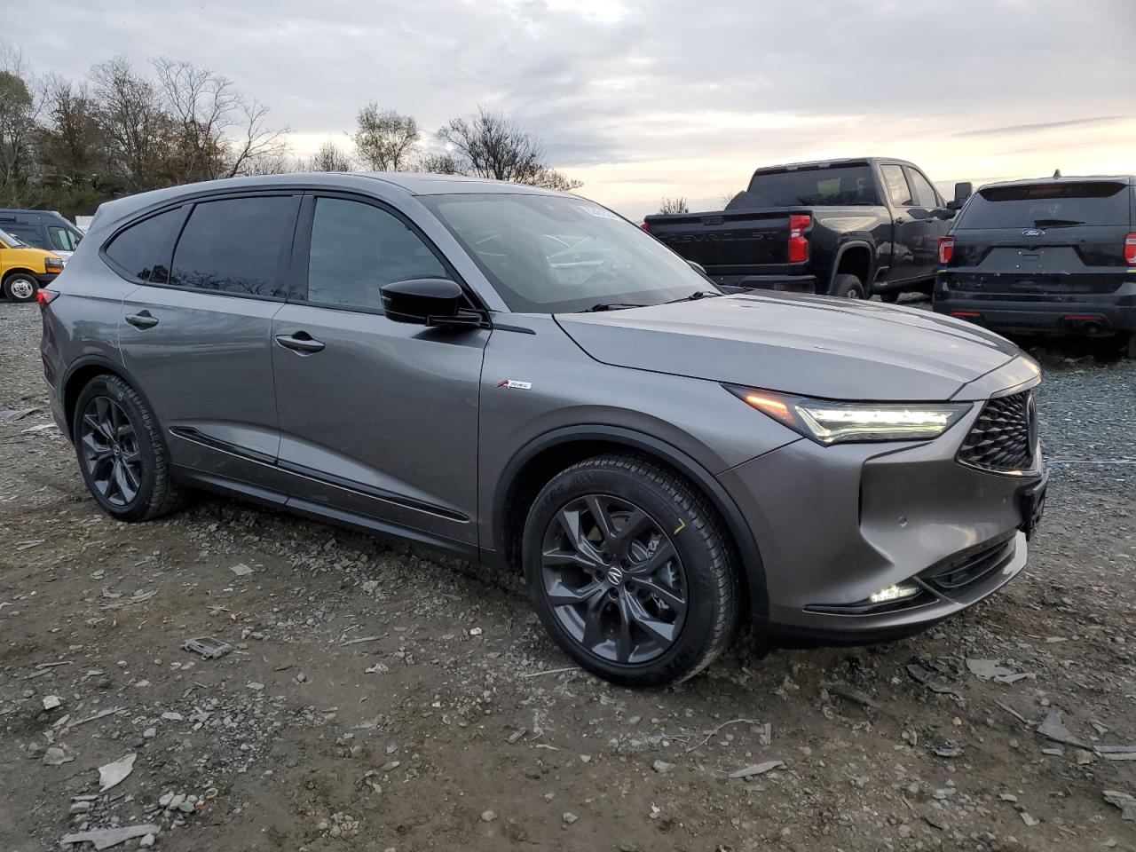 2022 Acura MDX VIN 5J8YE1H0XNL014400 Copart auction photo, side damage thumbnail 4