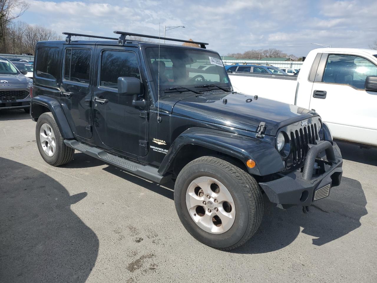 2014 Jeep Wrangler VIN 1C4HJWEG5EL282537 Copart auction photo, side damage thumbnail 4