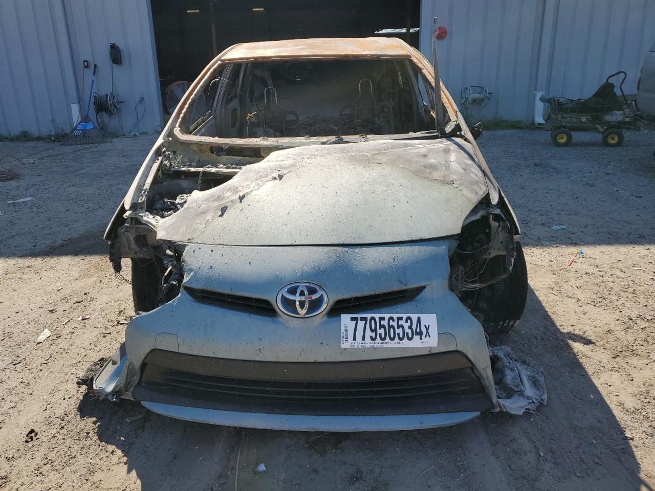 2013 Toyota Prius VIN JTDKN3DU5D1719785 Copart auction photo, burn damage thumbnail 5