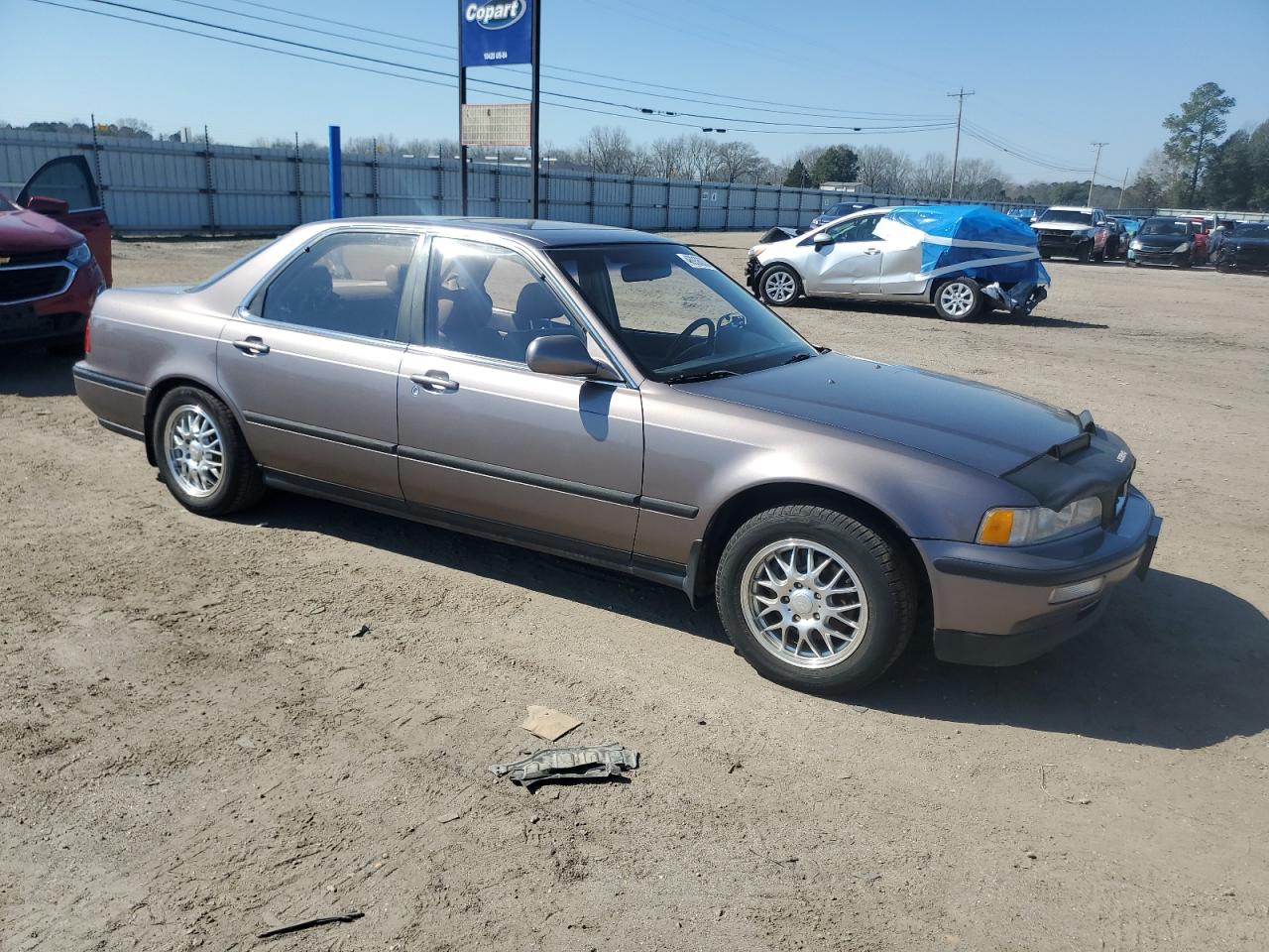 1992 Acura Legend VIN JH4KA7660NC007660 Copart auction photo, side damage thumbnail 4