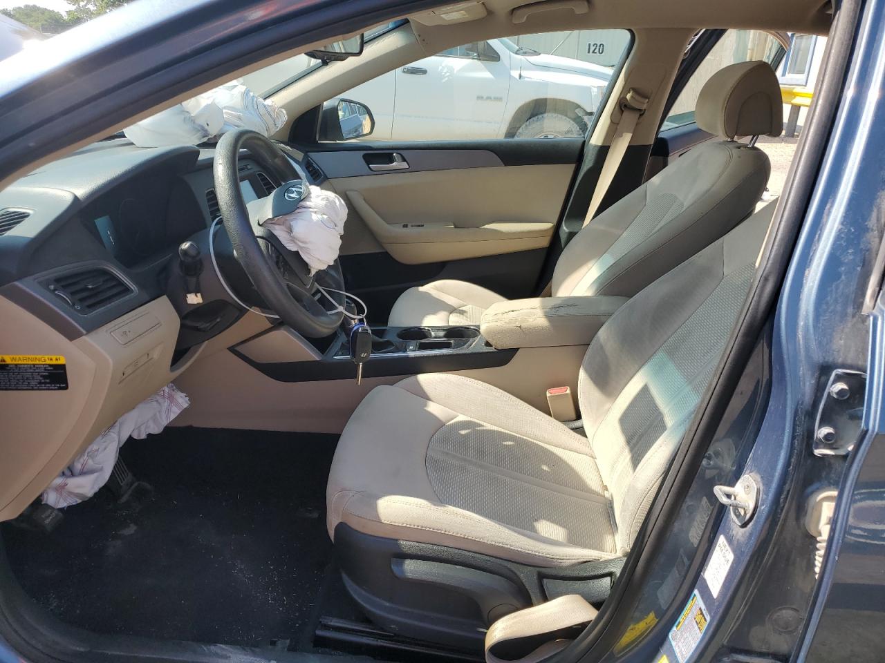2016 Hyundai Sonata VIN 5NPE24AF1GH336358 Copart auction photo, front end / vandalism damage thumbnail 7