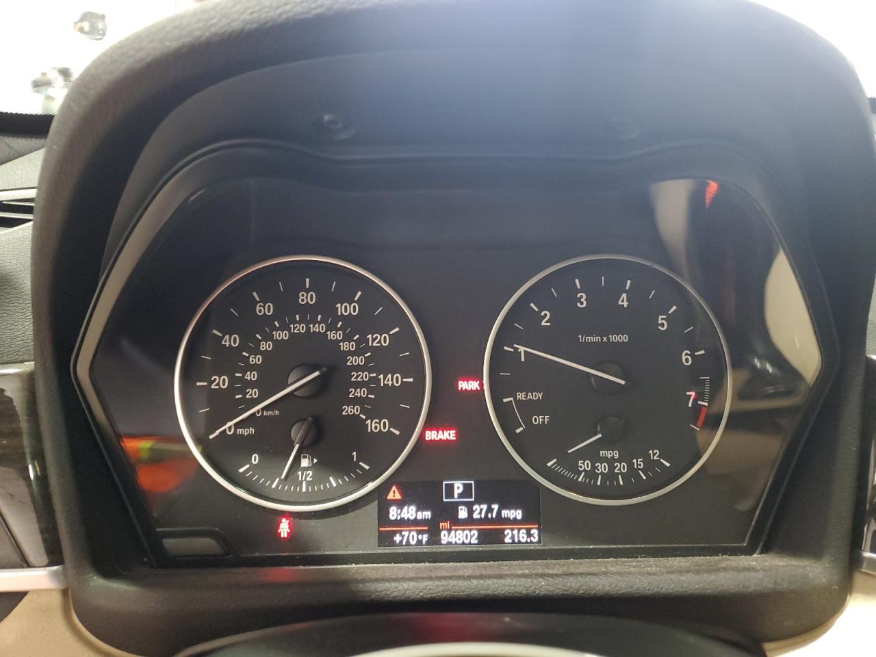 2017 BMW X1 VIN WBXHT3C31H5F67761 Copart auction photo, front end / minor dent/scratches damage thumbnail 9