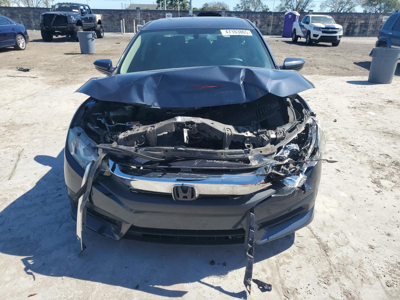 2018 Honda Civic VIN 2HGFC2F56JH597993 Copart auction photo, front end damage thumbnail 5