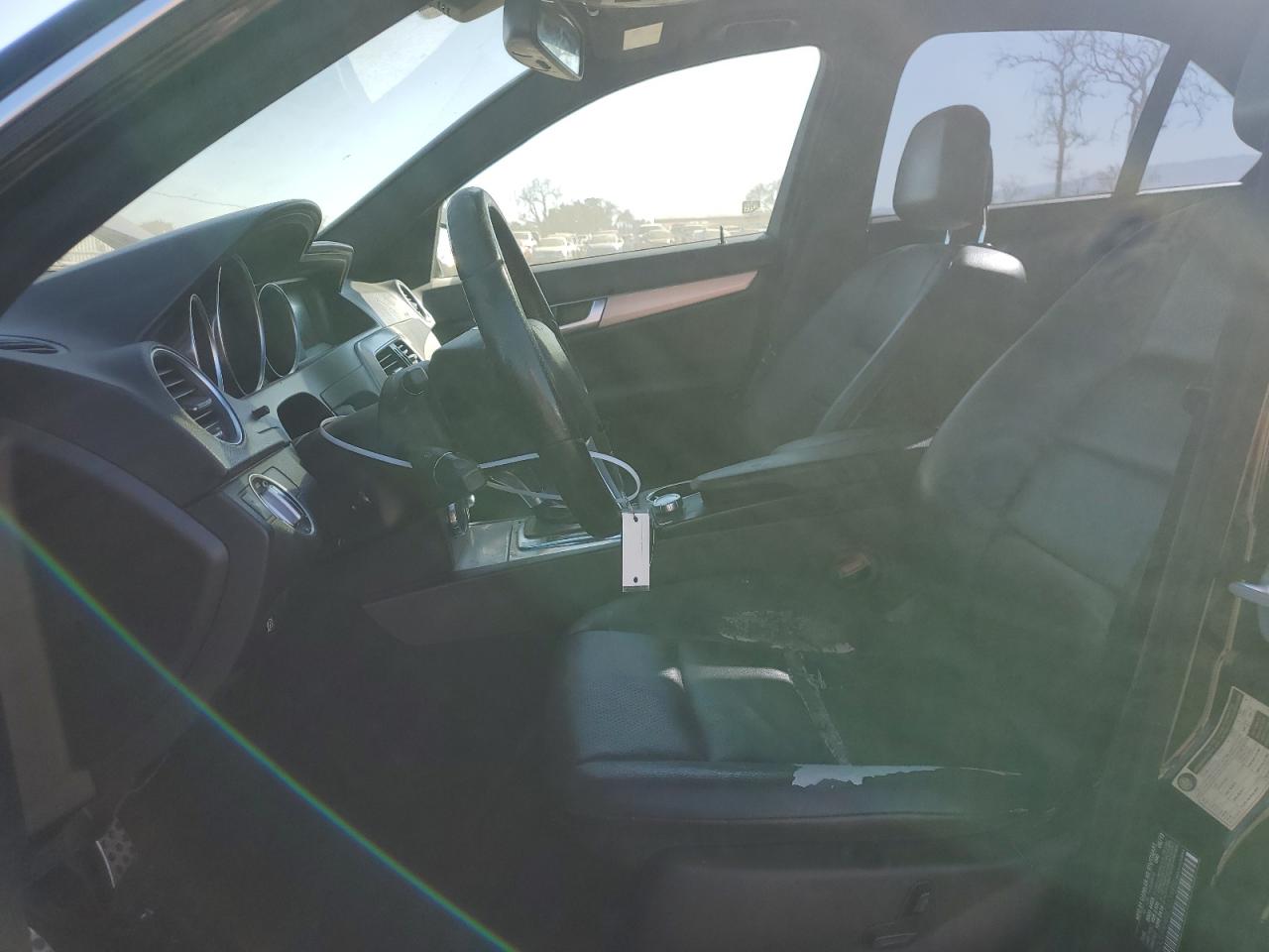 2012 Mercedes-Benz C-klasse VIN WDDGF4HB5CR234800 Copart auction photo, side / front end damage thumbnail 7