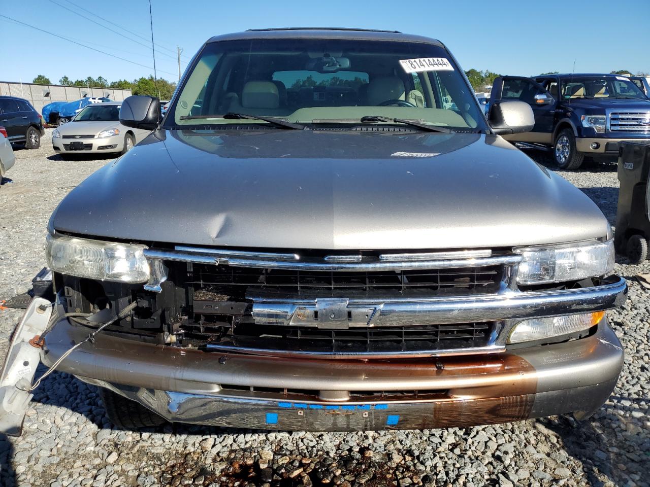 2003 Chevrolet Tahoe VIN 1GNEC13Z03R125827 Copart auction photo, front end damage thumbnail 5