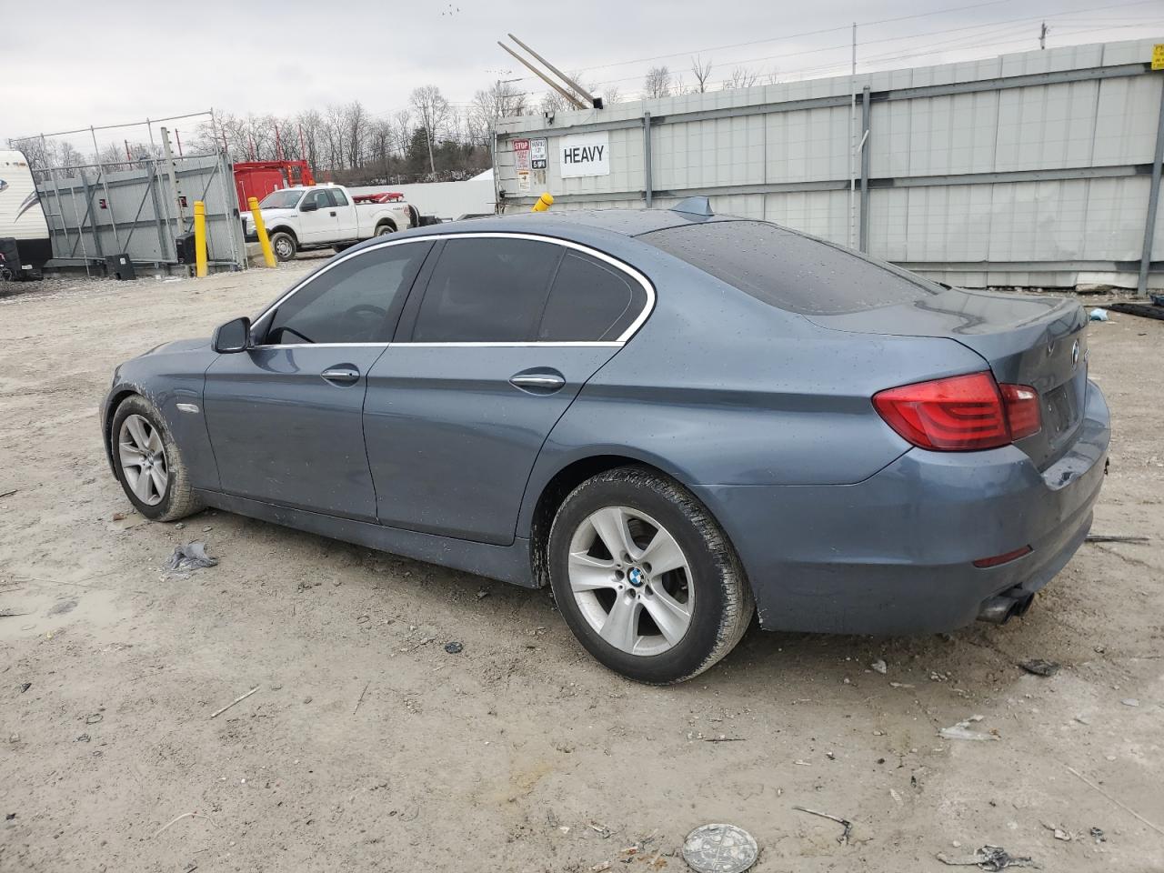 2013 BMW 5er VIN WBAXG5C57DD233707 Copart auction photo, front end / rear end damage thumbnail 2