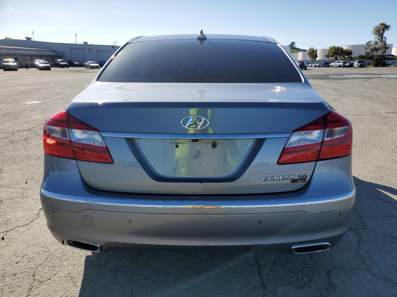 2014 Hyundai Genesis VIN KMHGC4DH2EU261607 Copart auction photo, side / rear end damage thumbnail 6