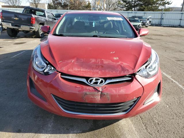 2014 Hyundai Elantra VIN KMHDH4AE4EU214416 Copart auction photo, front end damage thumbnail 5