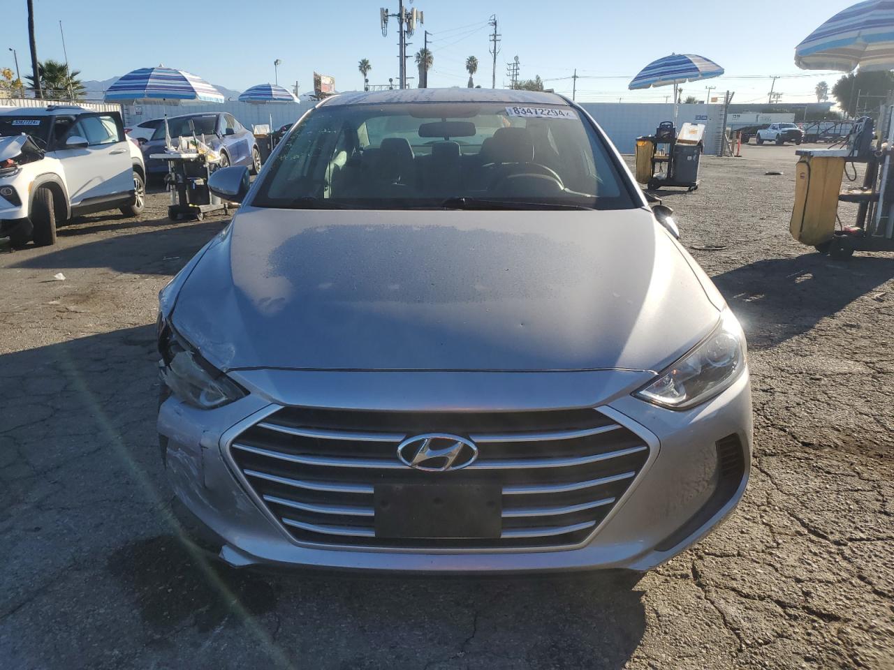 2017 Hyundai Elantra VIN 5NPD84LFXHH052123 Copart auction photo, front end / side damage thumbnail 5