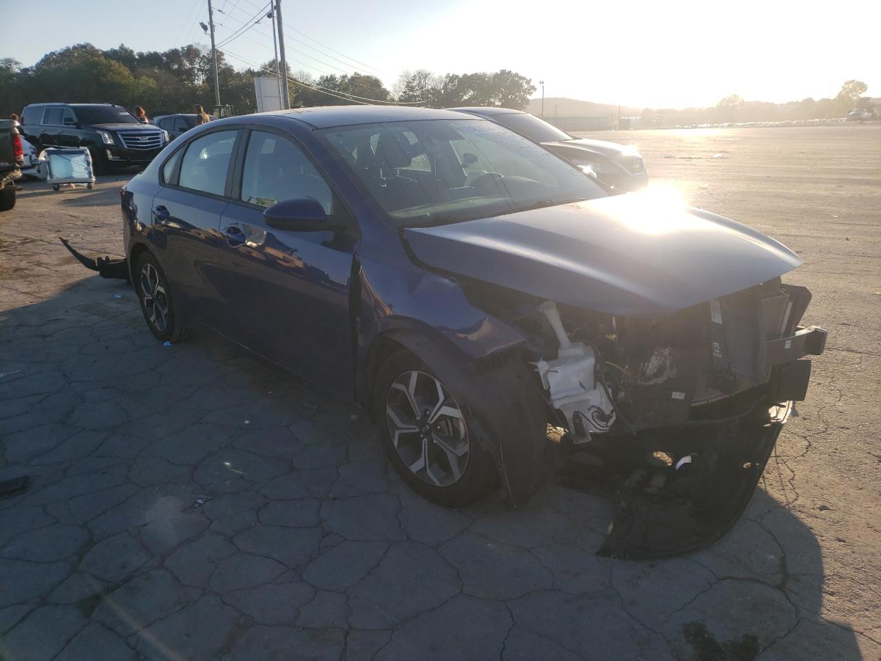 2021 KIA Forte VIN 3KPF24AD8ME396818 Copart auction photo, front end damage thumbnail 4