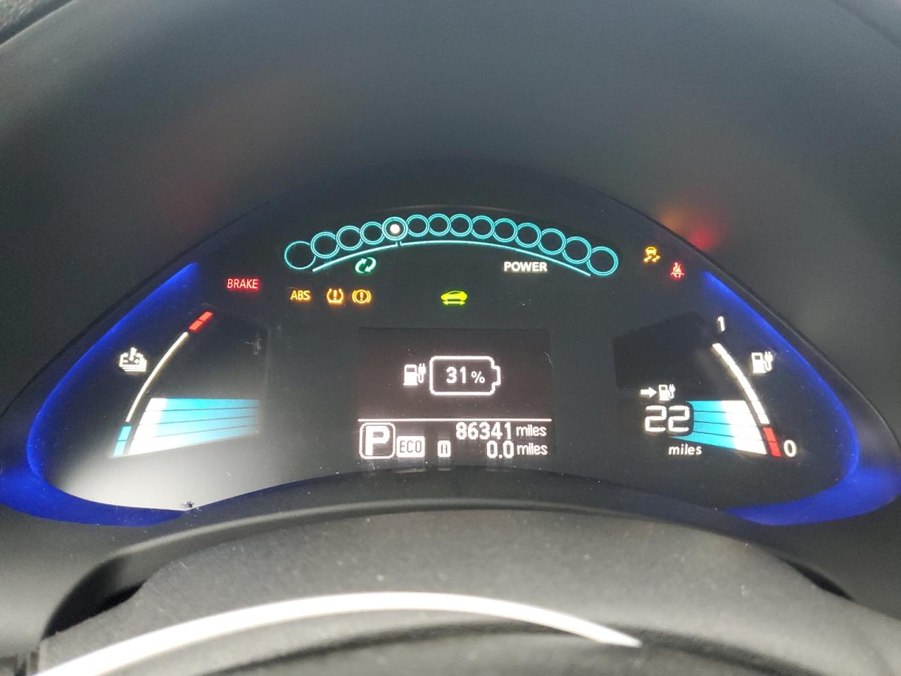2015 Nissan Leaf VIN 1N4AZ0CPXFC308227 Copart auction photo, normal wear damage thumbnail 9