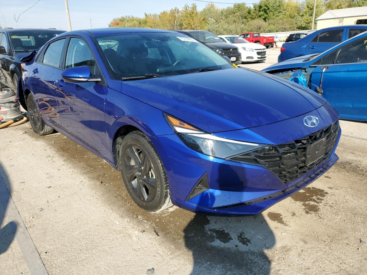 2022 Hyundai Elantra VIN KMHLM4AJ0NU031292 Copart auction photo, rear end damage thumbnail 4