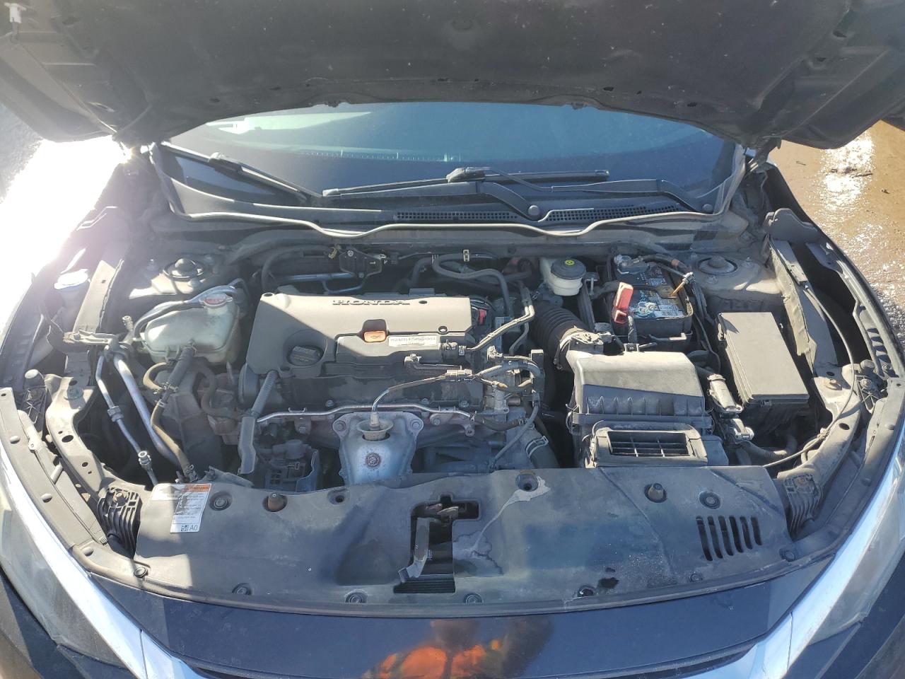 2017 Honda Civic VIN 2HGFC2F7XHH541194 Copart auction photo, side / rear end damage thumbnail 11