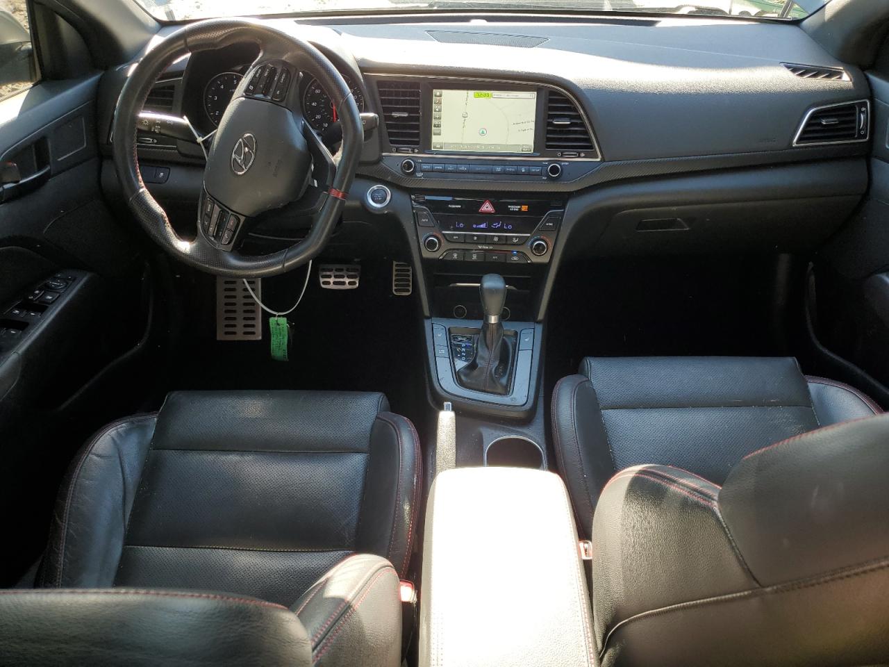 2017 Hyundai Elantra VIN KMHD04LB8HU318891 Copart auction photo, side / front end damage thumbnail 8