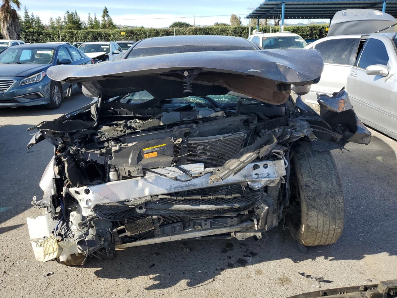 2012 Infiniti G VIN JN1CV6AP1CM628744 Copart auction photo, vandalism / all over damage thumbnail 5