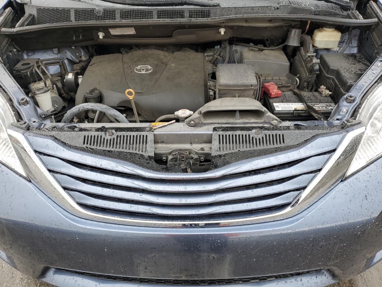 2017 Toyota Sienna VIN 5TDKZ3DC7HS839088 Copart auction photo, rear end / side damage thumbnail 12