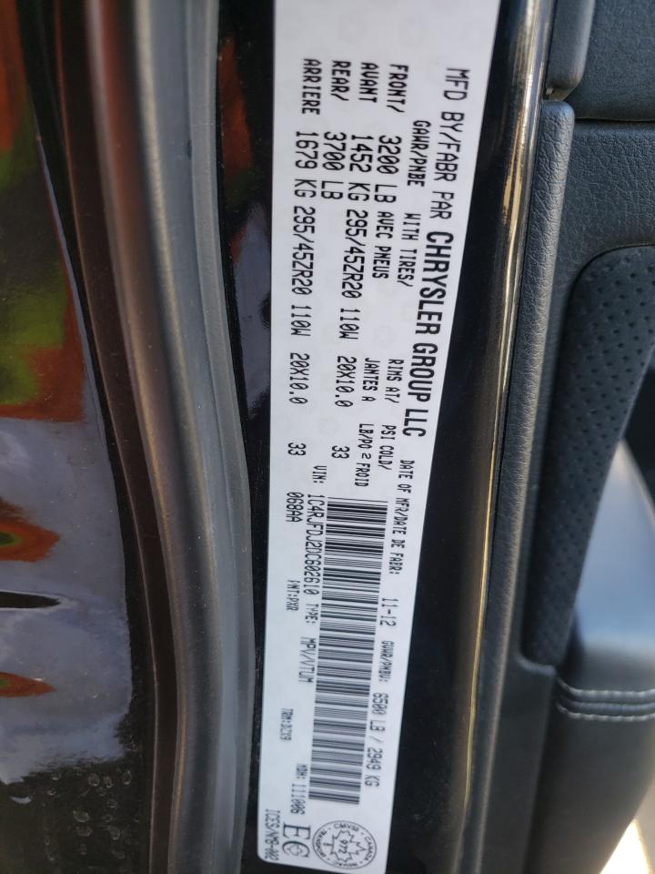 2013 Jeep Grand Cherokee VIN 1C4RJFDJ2DC602610 Copart auction photo, front end damage thumbnail 15