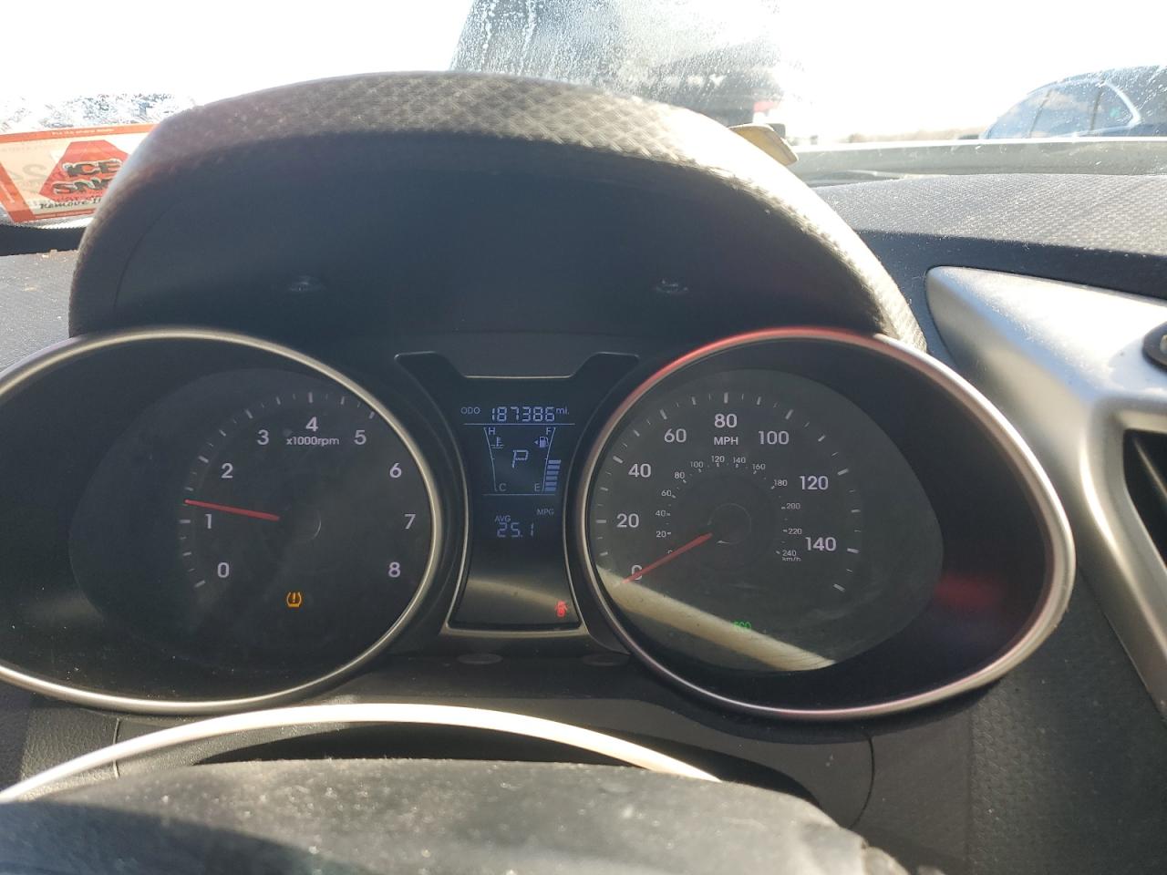 2013 Hyundai Veloster VIN KMHTC6AD5DU151645 Copart auction photo, front end / water/flood damage thumbnail 9