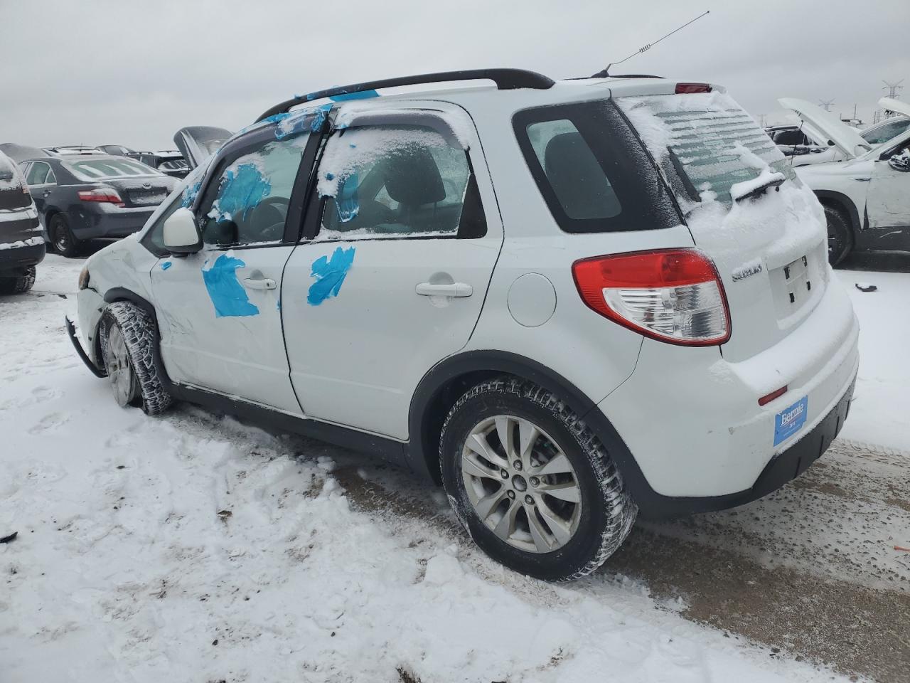 2013 Suzuki SX4 VIN JS2YB5A35D6100171 Copart auction photo, side / front end damage thumbnail 2