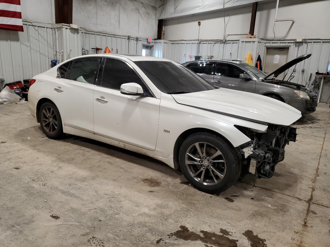 2017 Infiniti Q50 VIN JN1EV7AP7HM740311 Copart auction photo, mechanical / front end damage thumbnail 4