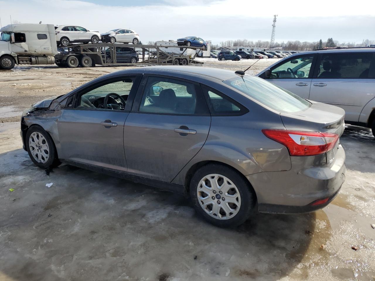 2014 Ford Focus VIN 1FADP3F22EL214541 Copart auction photo, front end / side damage thumbnail 2
