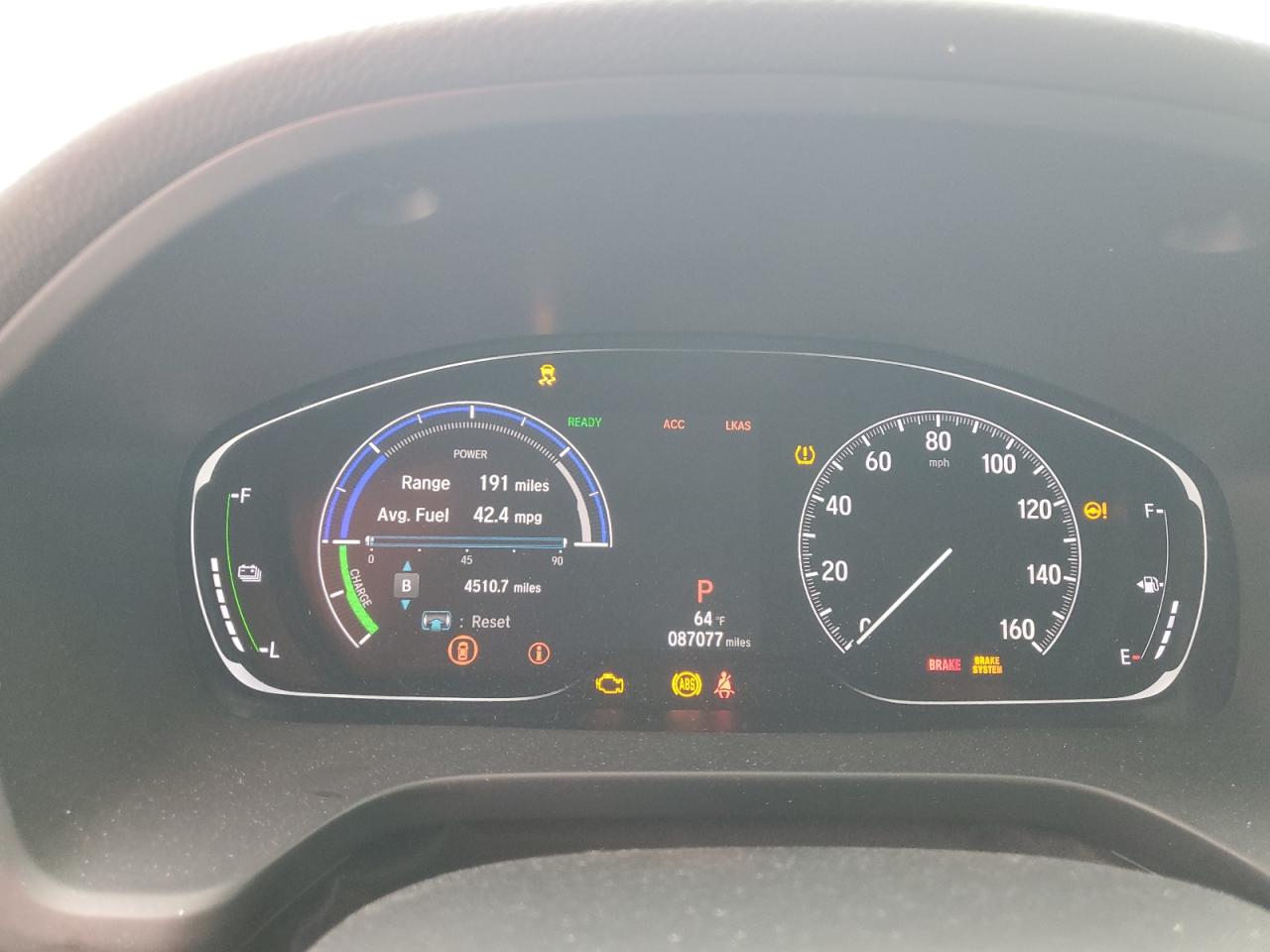 2022 Honda Insight VIN 19XZE4F57NE011112 Copart auction photo, rear end damage thumbnail 9