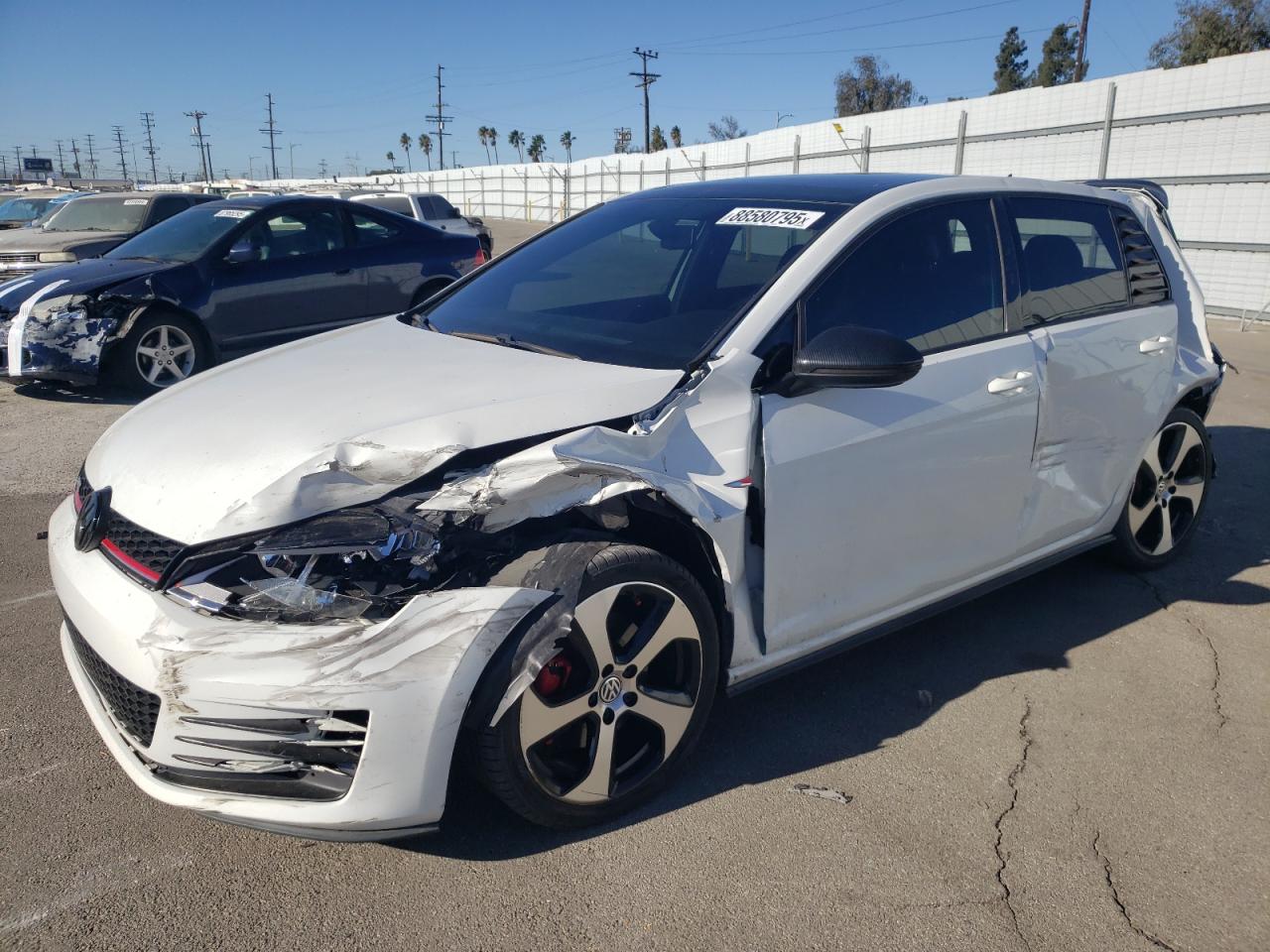2016 Volkswagen GTI VIN 3VW4T7AU6GM022494