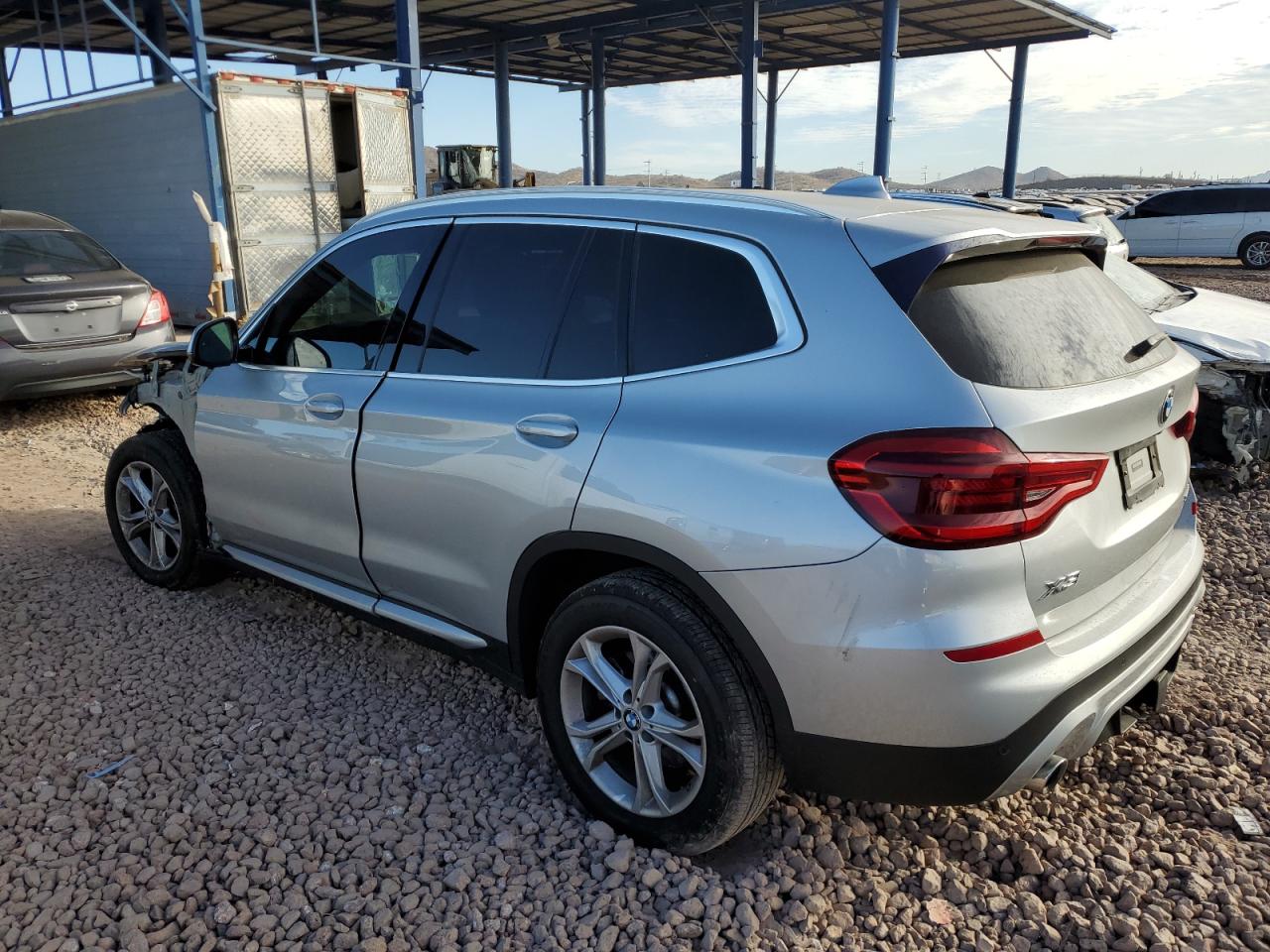 2021 BMW X3 VIN 5UXTY3C07M9H27996 Copart auction photo, front end / side damage thumbnail 2