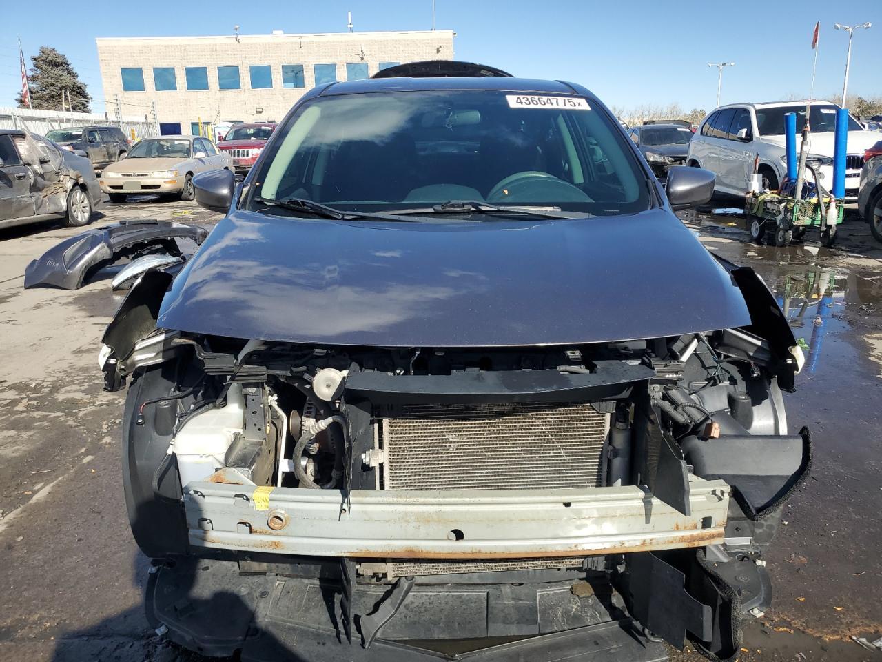 2016 Nissan Versa VIN 3N1CN7AP7GL855281 Copart auction photo, front end / side damage thumbnail 5