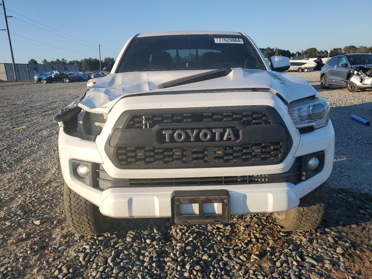 2016 Toyota Tacoma VIN 5TFAZ5CN1GX007202 Copart auction photo, top/roof / front end damage thumbnail 5