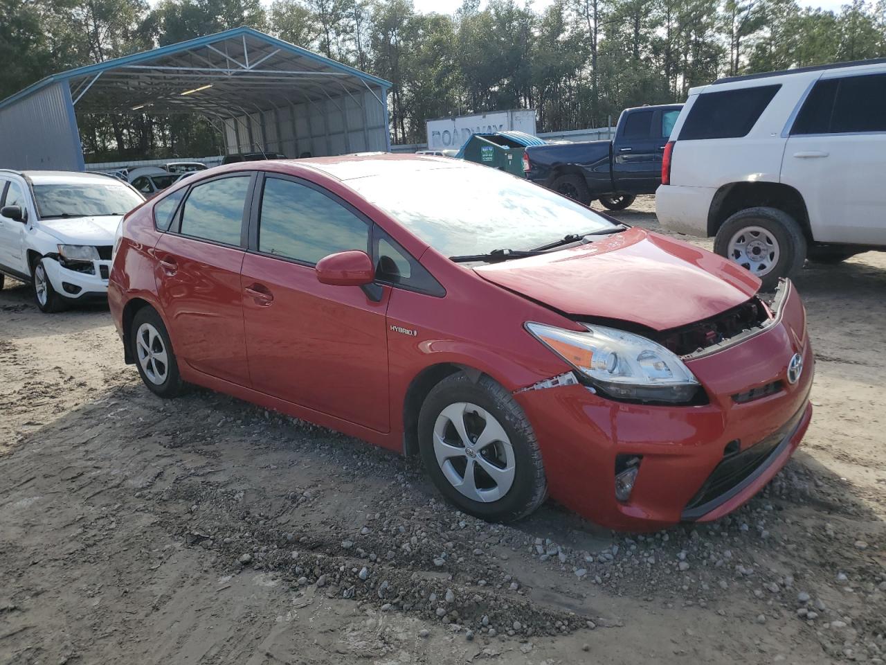 2014 Toyota Prius VIN JTDKN3DU2E0374528 Copart auction photo, front end damage thumbnail 4