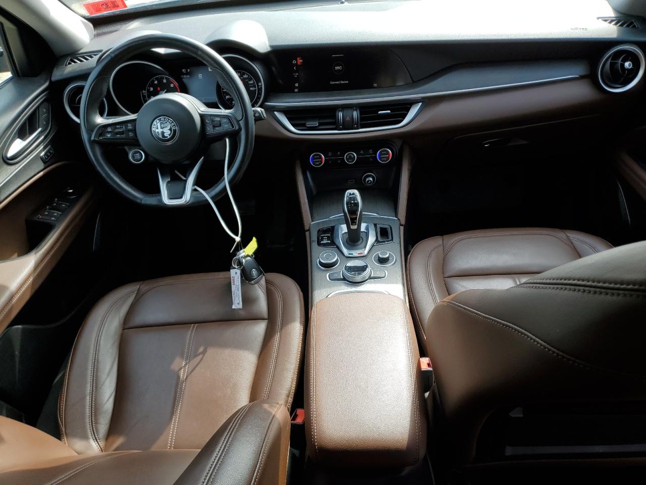 2021 Alfa Romeo Stelvio VIN ZASPAKBNXM7D17157 Copart auction photo, front end / side damage thumbnail 8