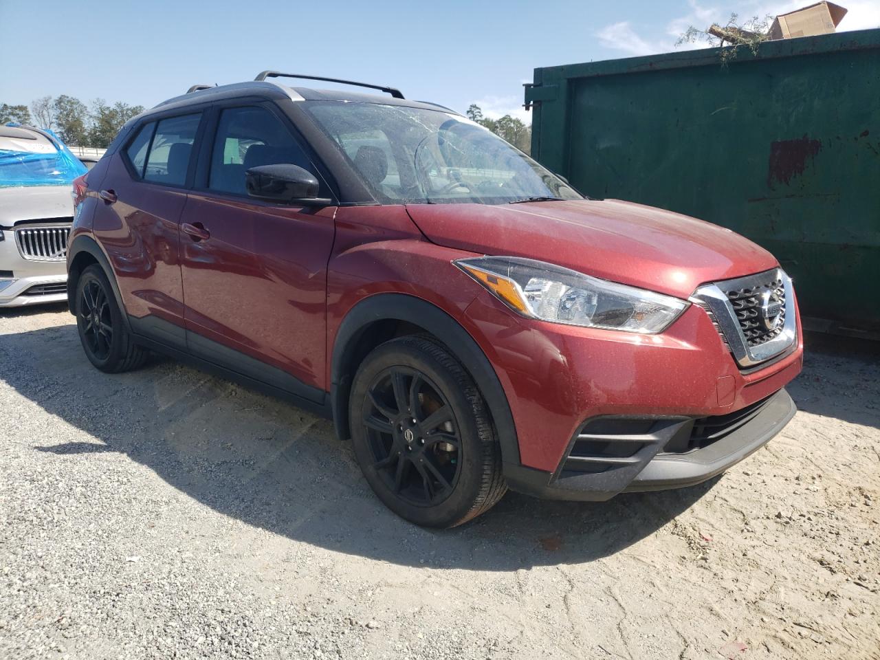 2019 Nissan Kicks VIN 3N1CP5CU9KL497207 Copart auction photo, top/roof damage thumbnail 4
