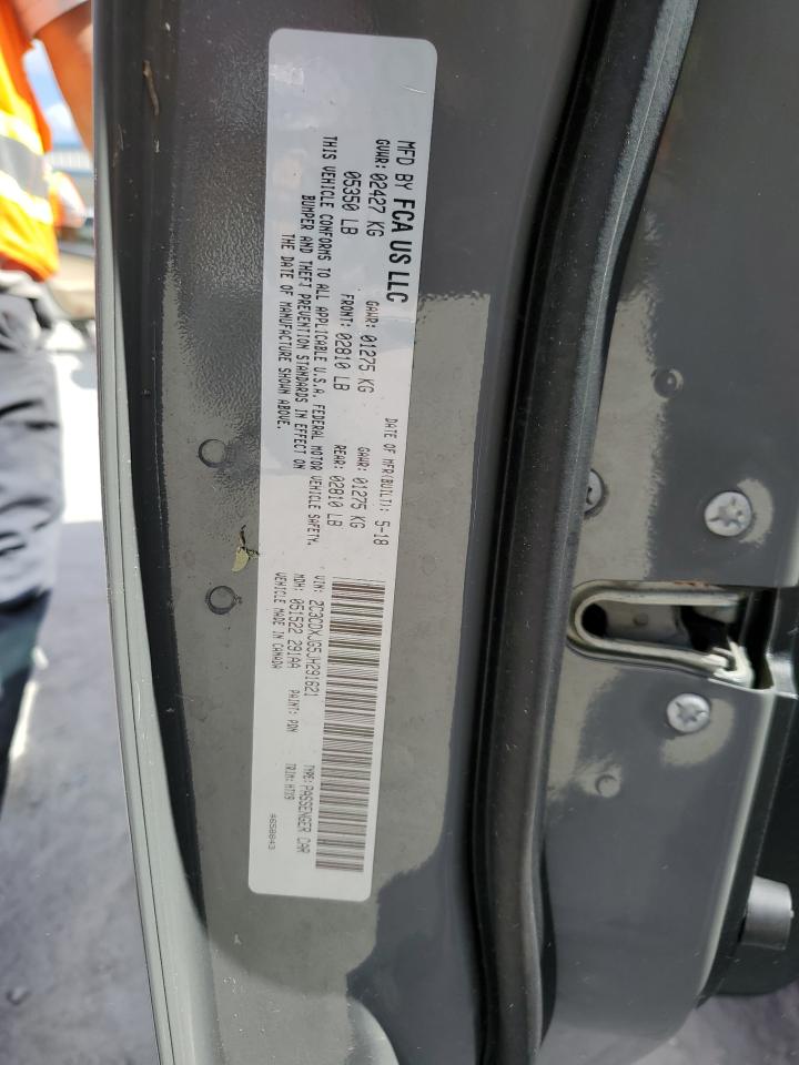 2018 Dodge Charger VIN 2C3CDXJG5JH291621 Copart auction photo, water/flood damage thumbnail 13