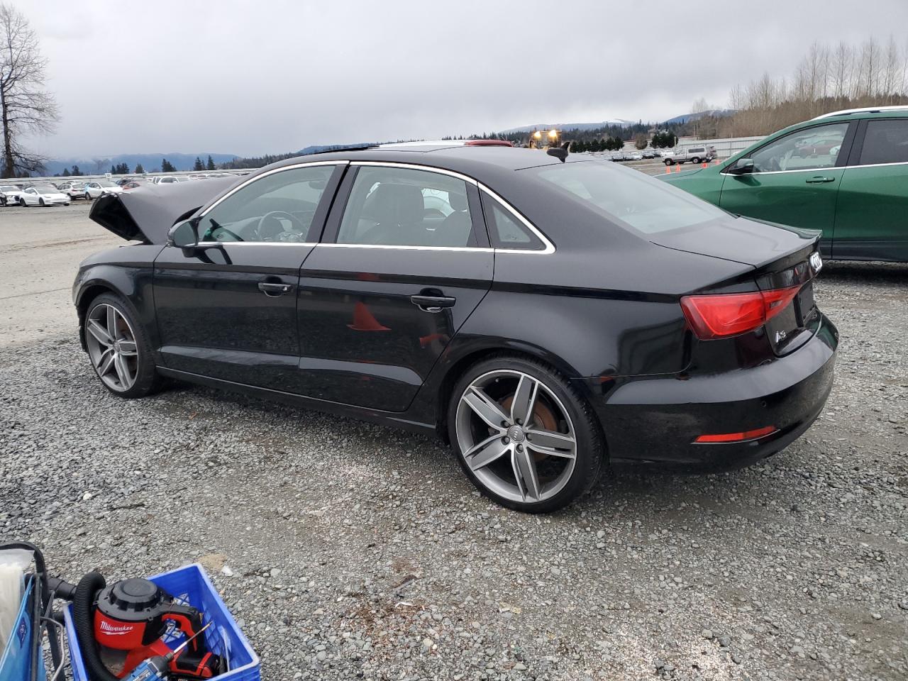 2015 Audi A3 VIN WAUEFGFF3F1054479 Copart auction photo, front end damage thumbnail 2