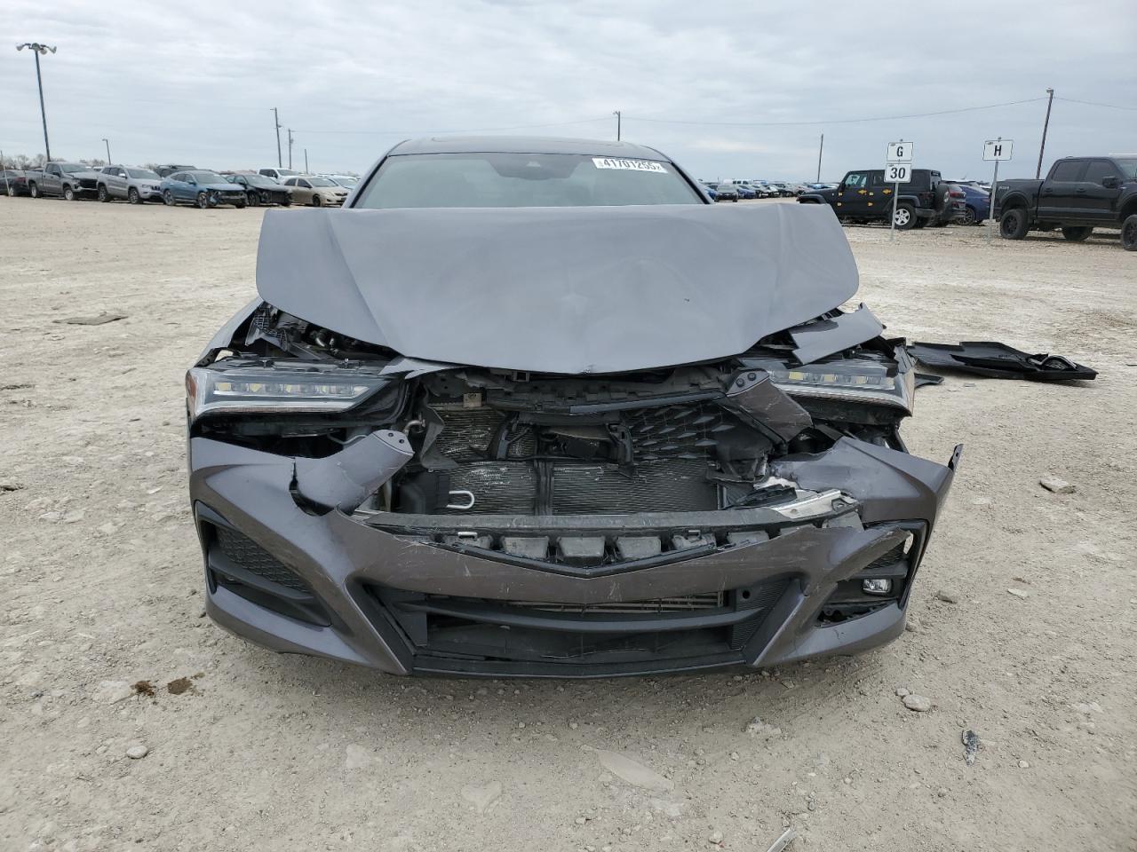 2023 Acura TLX VIN 19UUB5F54PA001069 Copart auction photo, all over damage thumbnail 5