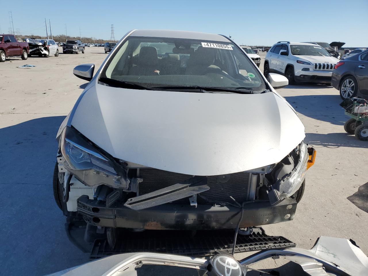 2019 Toyota Corolla VIN 5YFBURHEXKP915156 Copart auction photo, front end / side damage thumbnail 5