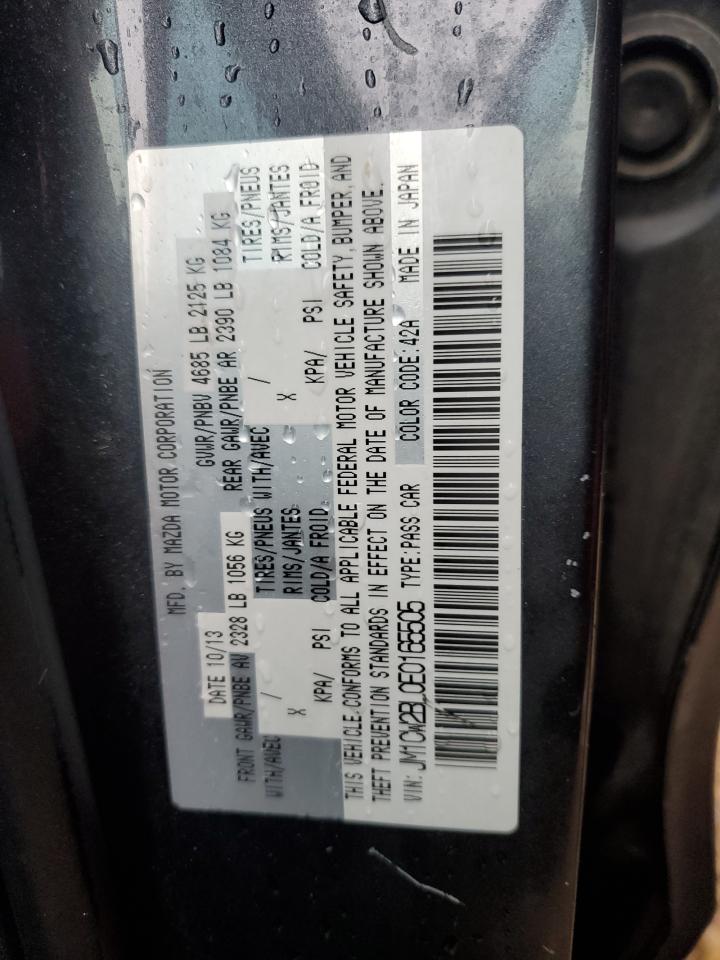 2014 Mazda 5 VIN JM1CW2BL0E0165505 Copart auction photo, front end damage thumbnail 13