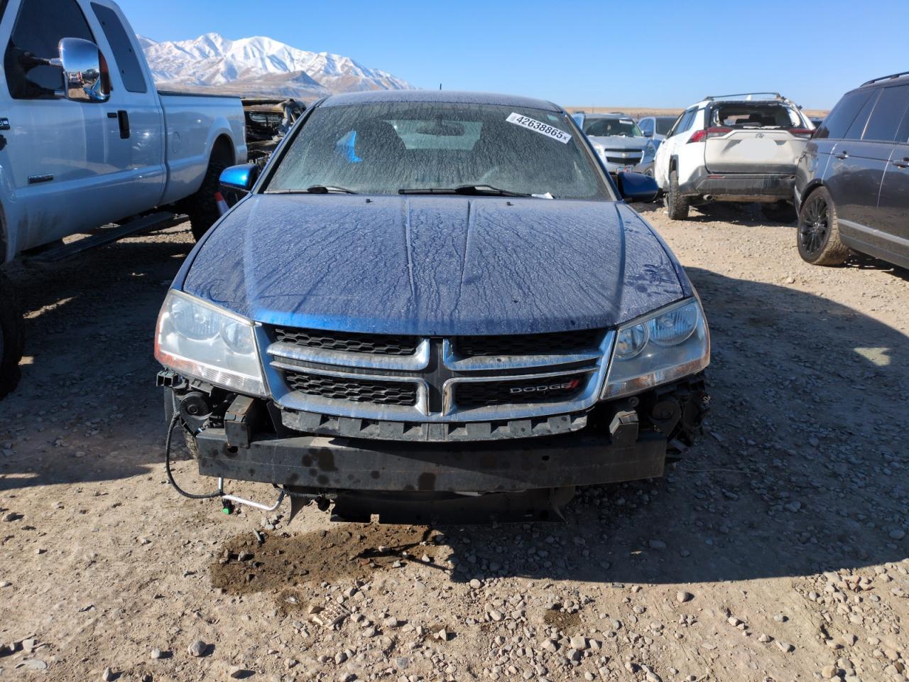 2013 Dodge Avenger VIN 1C3CDZCB0DN576395 Copart auction photo, front end damage thumbnail 5