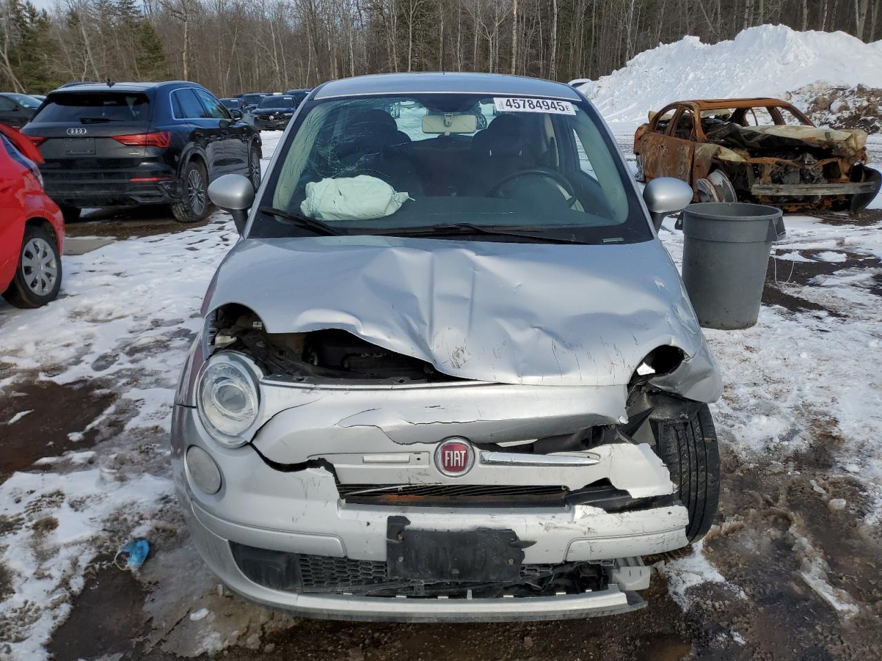 2012 Fiat 500 VIN 3C3CFFAR7CT102595 Copart auction photo, front end / mechanical damage thumbnail 5